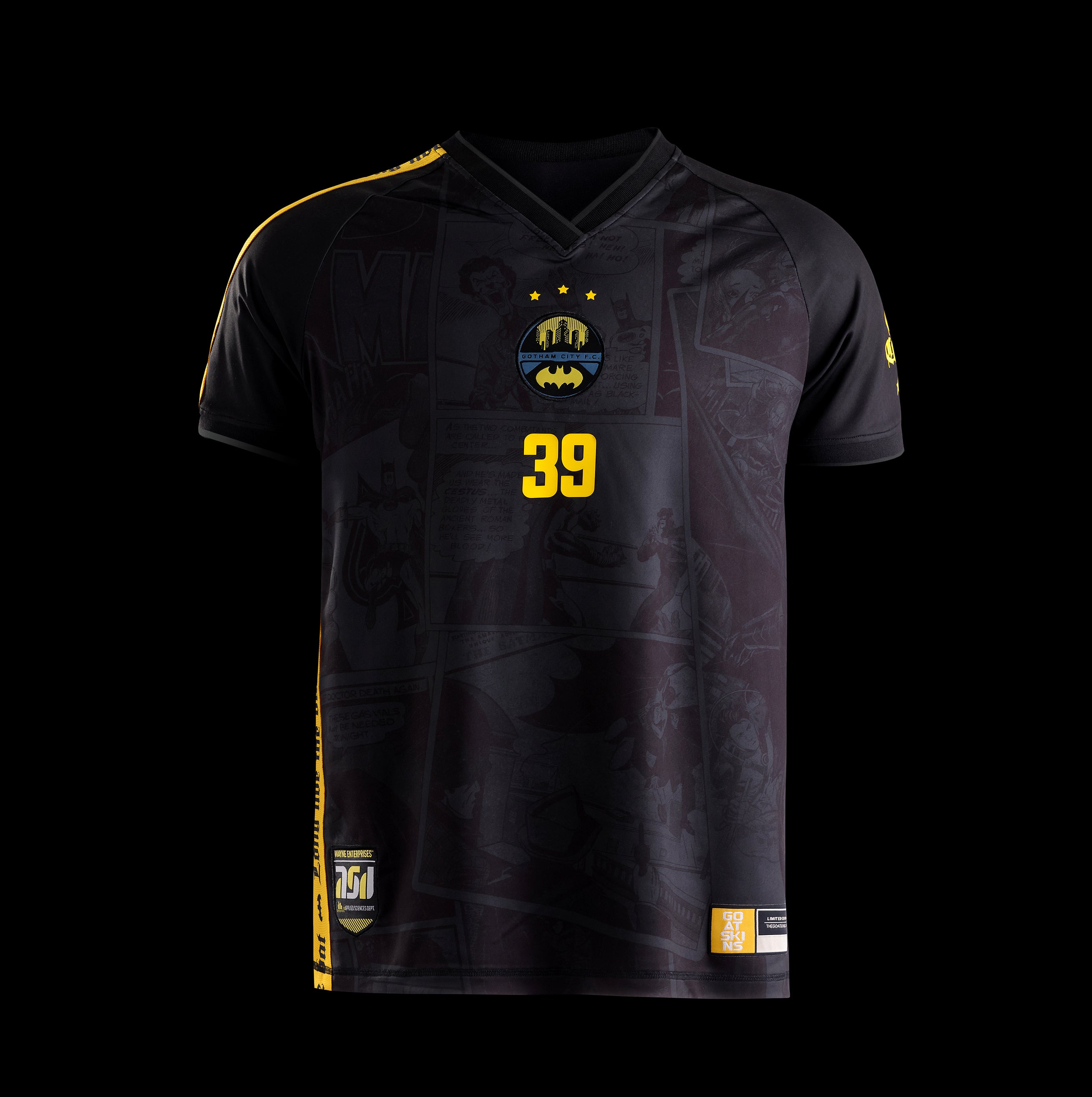 The Batman Limited Edition Collectible Jersey front view by Goat Skins