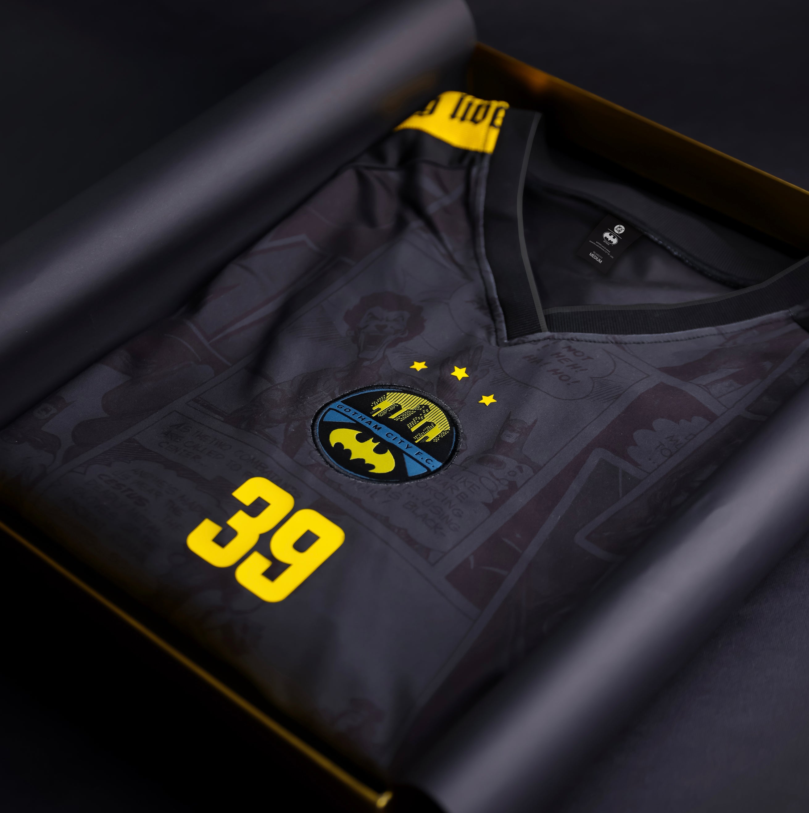 Premium Goat Skins packaging for Batman Limited Edition Collectible Jersey