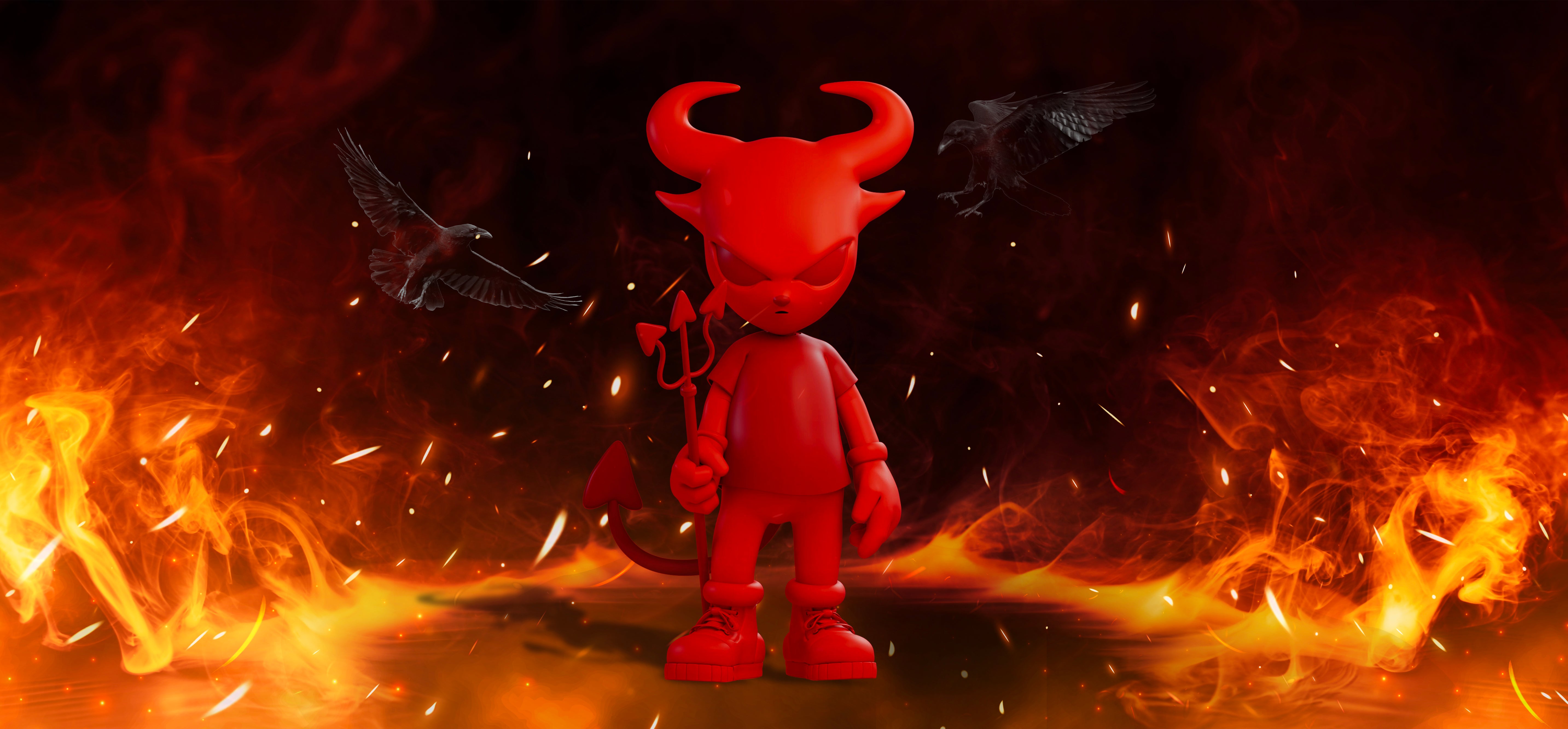 Goat Skins Icon Devil Banner