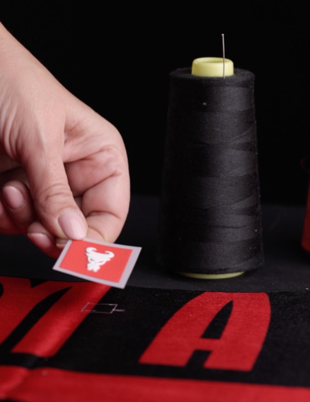 Goat Skins harley quinn premium jersey being crafted by hand