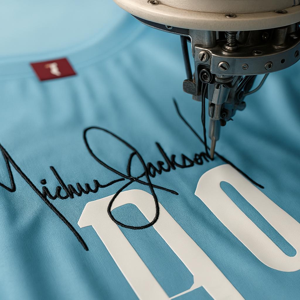 Goat Skins Michael Jackson Premium Collectible Jersey Stitching Behind the Scenes