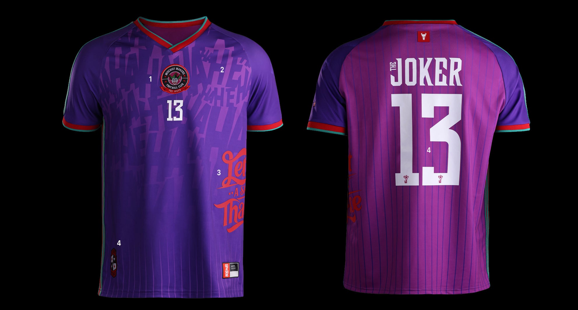 Joker Goat Skins Limited Edition Collectible Jersey Front and Back Detail View