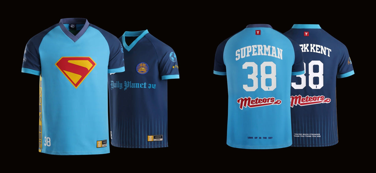 Superman Gifts for Adult Fans: Superman & Clark Kent Jersey Set