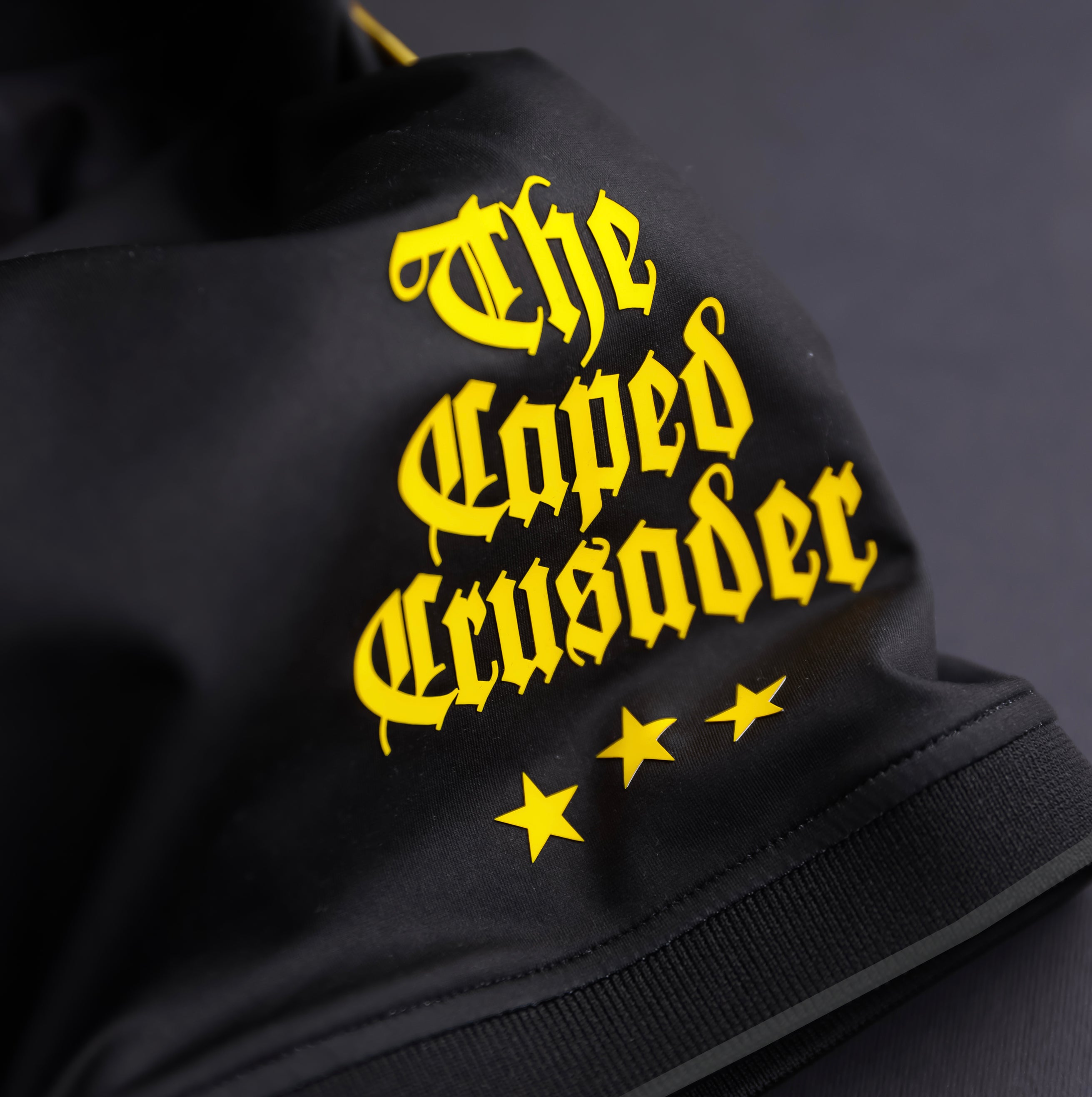 Batman Caped Crusader Premium Quality Sleeve Print Design Detail Goat Skins