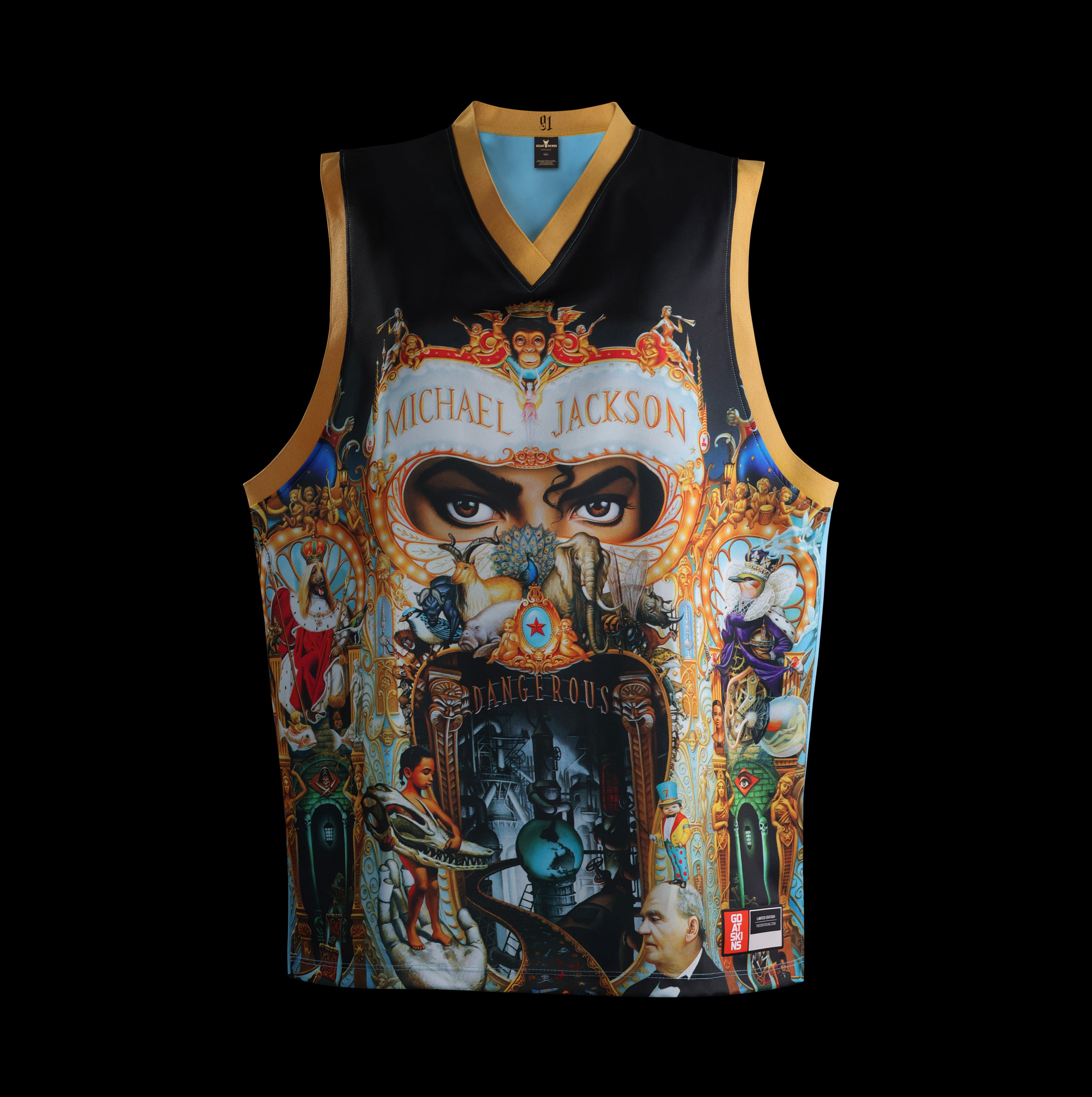 Michael Jackson "MJ 82 Thriller" jersey front – limited edition tribute collectible