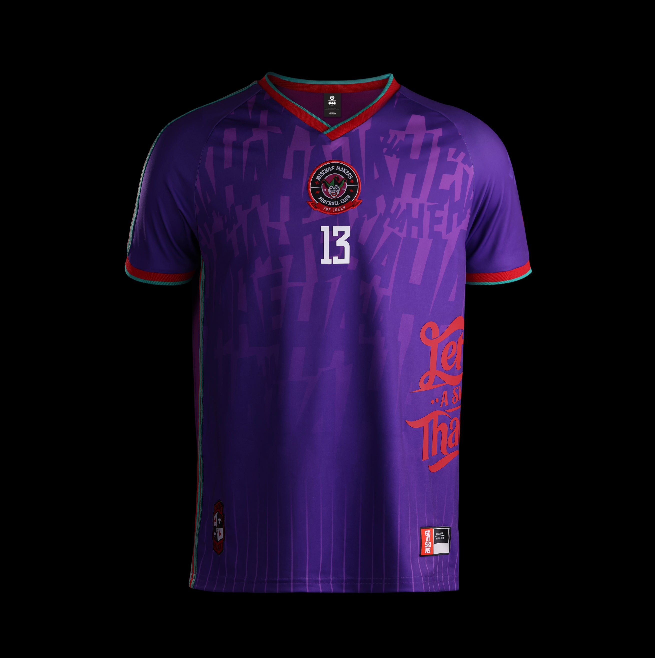 The Joker Limited Edition Collectible Jersey front view by Goat Skins