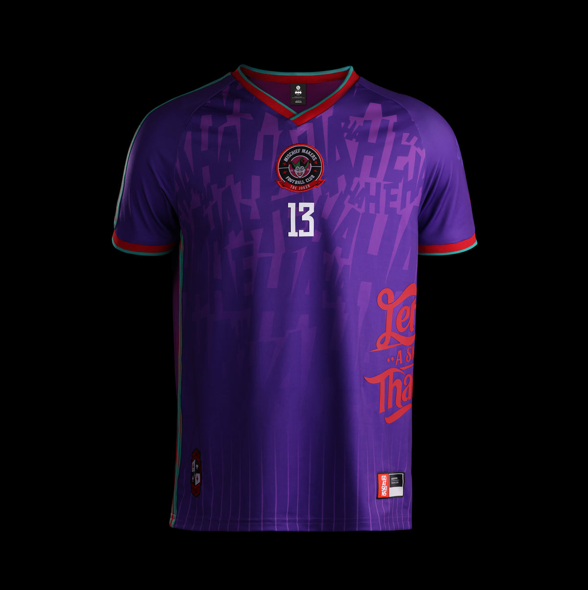 Front view of the officially licensed GOAT SKINS Joker limited edition collectible jersey, numbered to 999 worldwide